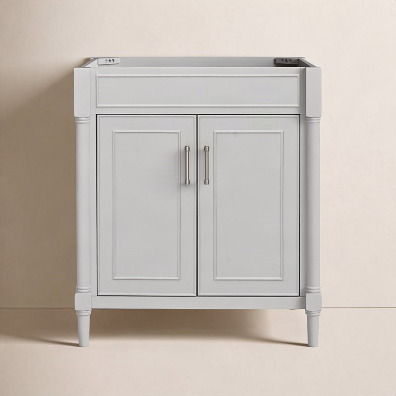 Addison 30" Single Bathroom Vanity Base Only, Light Gray