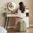 Makeup Vanity with Light mirror,3 drawers