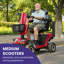 S500-Red Scooter de mobilité robuste