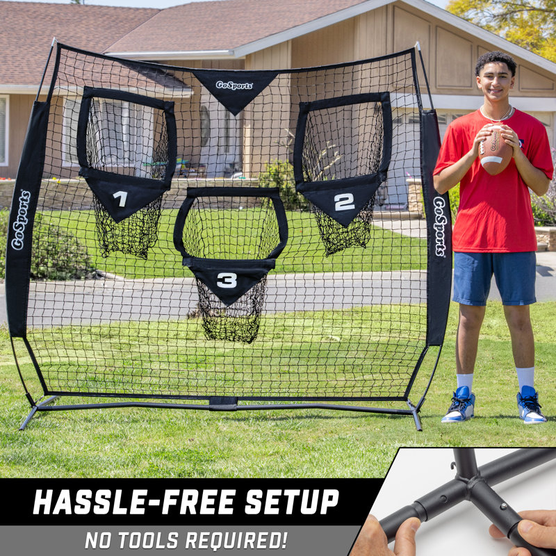 Filet de soccer GoSports 6 x 6 pi - noir