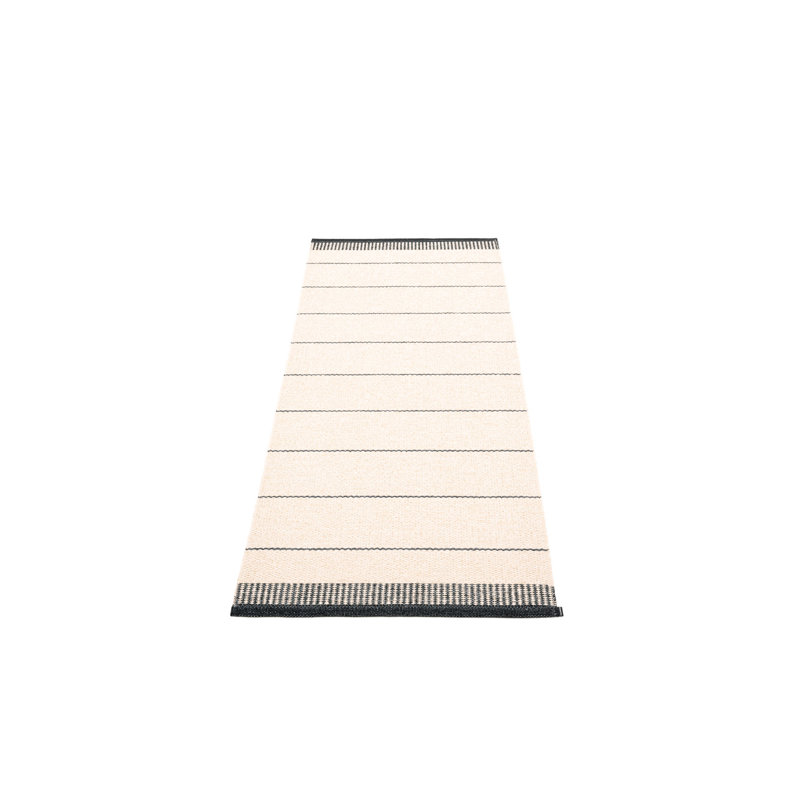 Belle Flatweave Indoor/Outdoor Use Rug, Black/Beige, Rectangle 4' x 6'6"