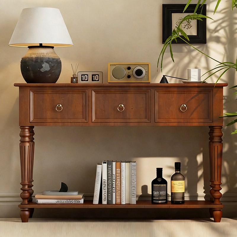 Console moderne brune simple