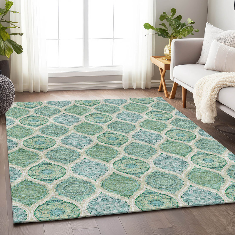 Tapis sauge de qualité supérieure Prisco, Rectangulaire 8 pi x 10 pi