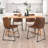 Faux Leather Upholstered Metal Side Chair-64827203