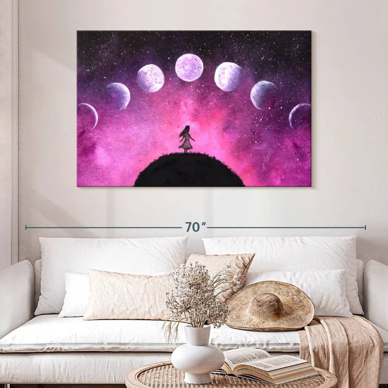 Oberle Dreamy Moon Phases, 32" H x 48" W