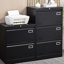 Classeur à 2 tiroirs verrouillable en métal - noir, élargi pour ranger plus de documents de bureau, latéral essentiel moderne avec serrure pour le style maison, assemblage de tiroirs requis-1332343827
