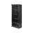 Modern Wood Open Bookcase - Black