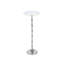 Table d'appoint avec plateau en marbre blanc et table d'appoint moderne avec base en aluminium et table d'appoint pour salon 10 x 10 x 26 po