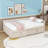 Upholstered Full Wood Daybed with Twin Pop-Up Trundle-649539163