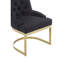 Carwell 48cm H Tufted Upholstered Metal Cantilever Chair-147557618-147557621