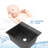 25'' L Drop-In Single Bowl Quartz Composite Kitchen Sink