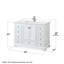 Deborah 48'' Single Bathroom Vanity with Marble Top-97730070-97730075-97730076