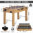 RayChee 48'' L Foosball Table with Telescopic Rods-96003687