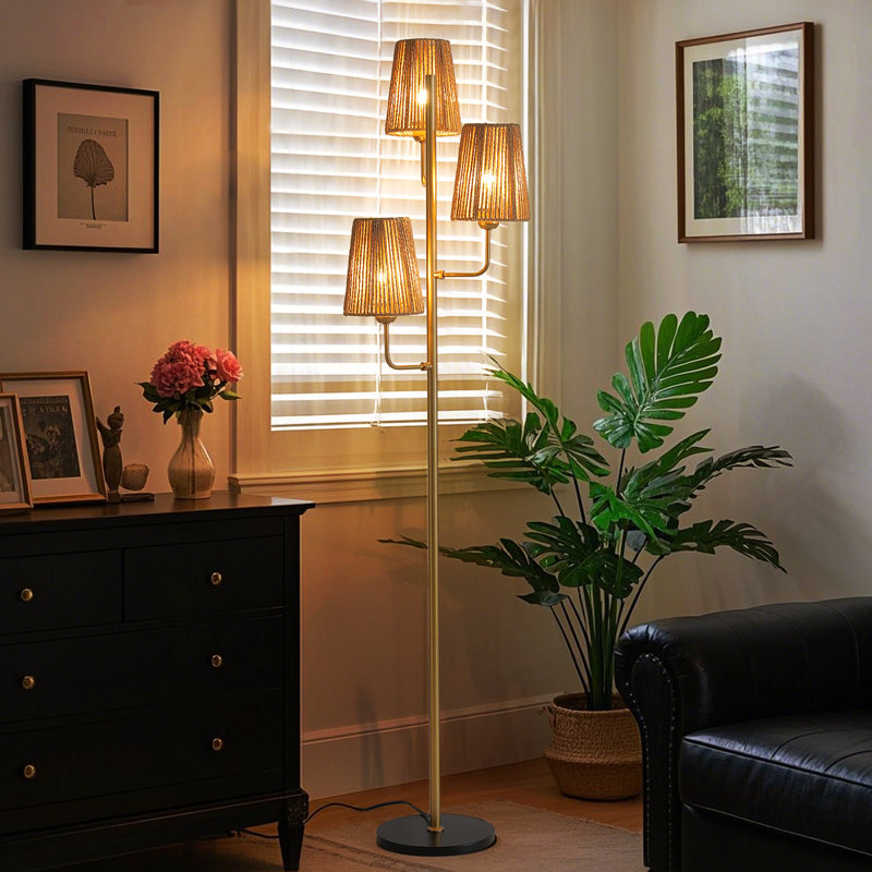 Lampe sur pied 66 po Boho