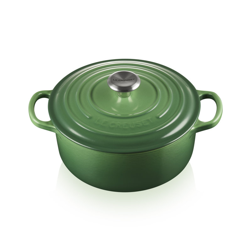 Le Creuset Cast Iron Round Casserole, 24cm / 4.2L, Bamboo