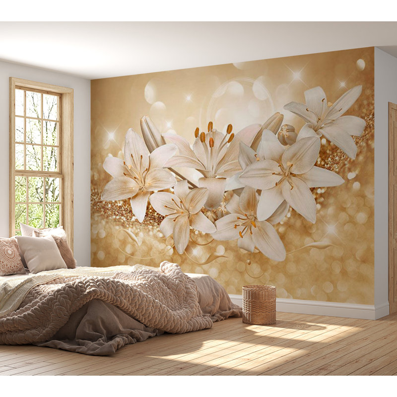Adhésif mural floral pelez et collez - Royal Entourage, L 41 po x l 57 po