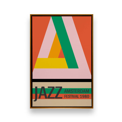 Amsterdam Jazz Festival, reproduction d'art sur toile encadrée