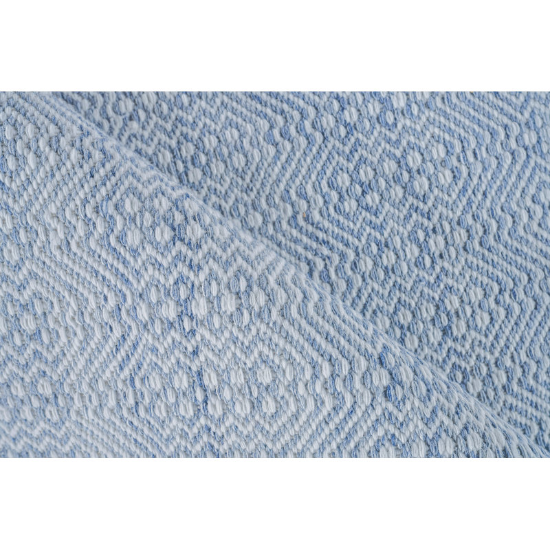 Echo Geometric Area Rug in Light Blue, Rectangle 9' x 12'