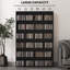 HOMCOM Tall 456 CD/ 336 DVD Storage Unit 89 x 130.5 cm Black
