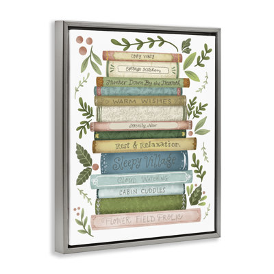 Cadre flottant Cozy Books At The Cottage, design par Giao Williams