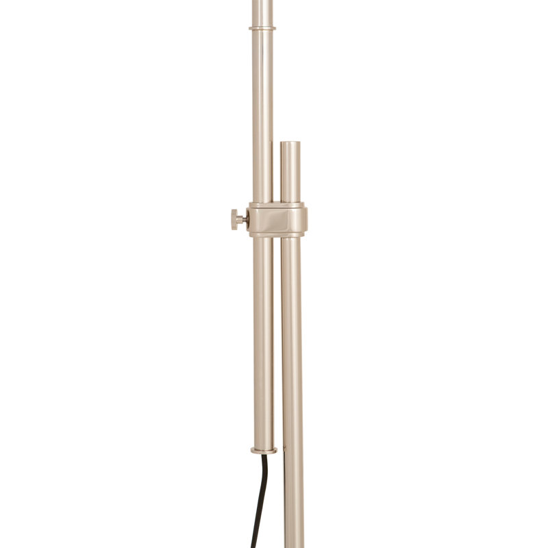 Lampe sur pied traditionnelle 43,75 po Elliott, Nickel poli
