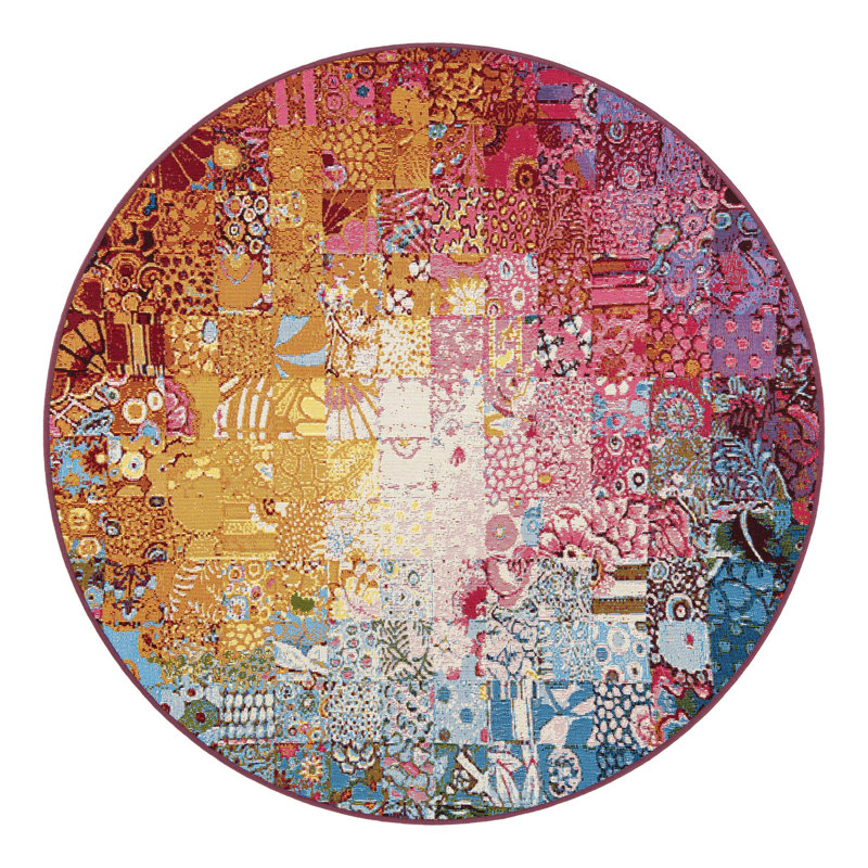 Tapis Luxe Hower, Rond 5 pi 1 po