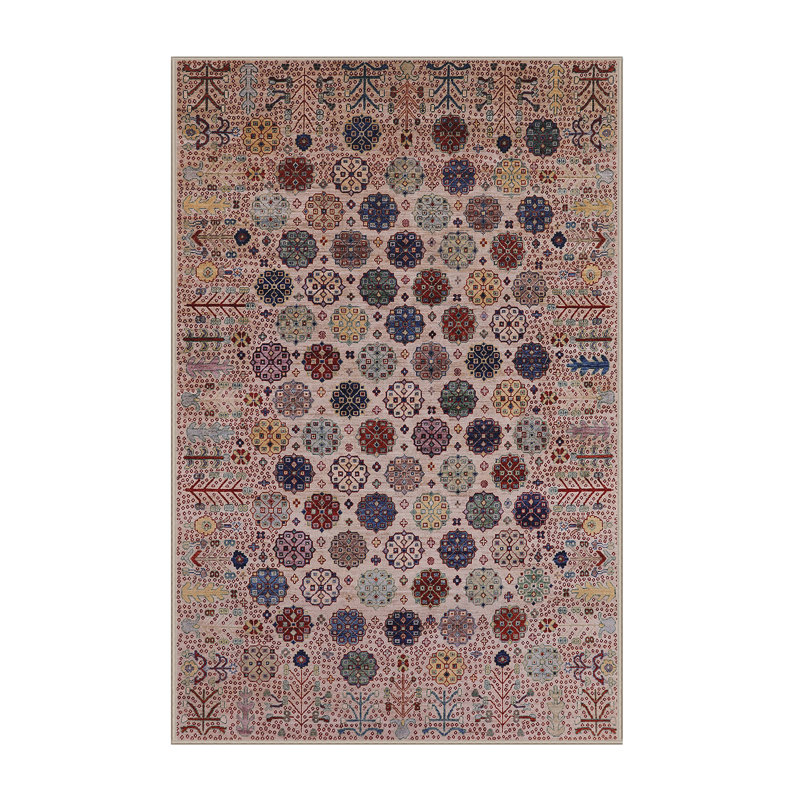 Floral Indoor Rug, Rectangle 6' x 9'