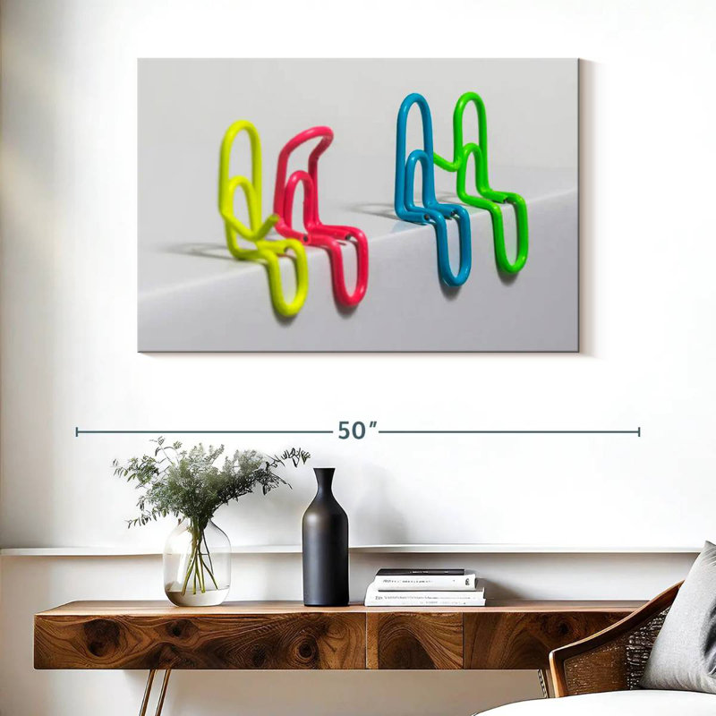 Kerner Paper Clip Couples, 26" H x 39" W
