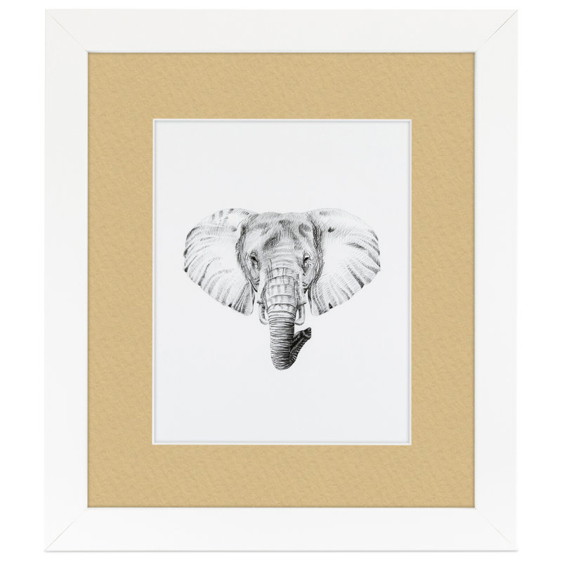 Matte Picture Frame with Mat, Autumn Gold