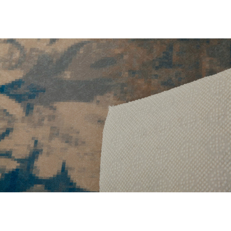 Premium Woven Carpet, 5.2 x 7.5 ft, 100% Polyester, Antibacterial, Non-Slip Underside, 0.3 in Pile Height | Machine Washable, 3D Digital Print | Perfect for Living Room, Bedroom & Office Décor