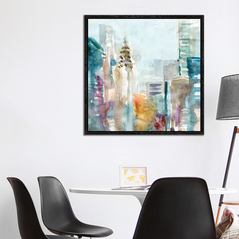 Spectrum NYC by Carol Robinson - Print on Canvas, 93.98 cm H x 93.98 cm W, Black Framed