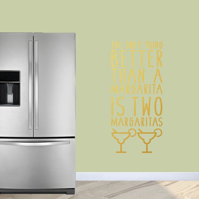 Décalcomanie murale la seule chose mieux qu’une margarita est de deux margaritas