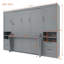 Grand lit escamotable Sereno avec garde-robe, tiroirs et tablette supérieure, lit escamotable avec armoire rabattable-1262863958