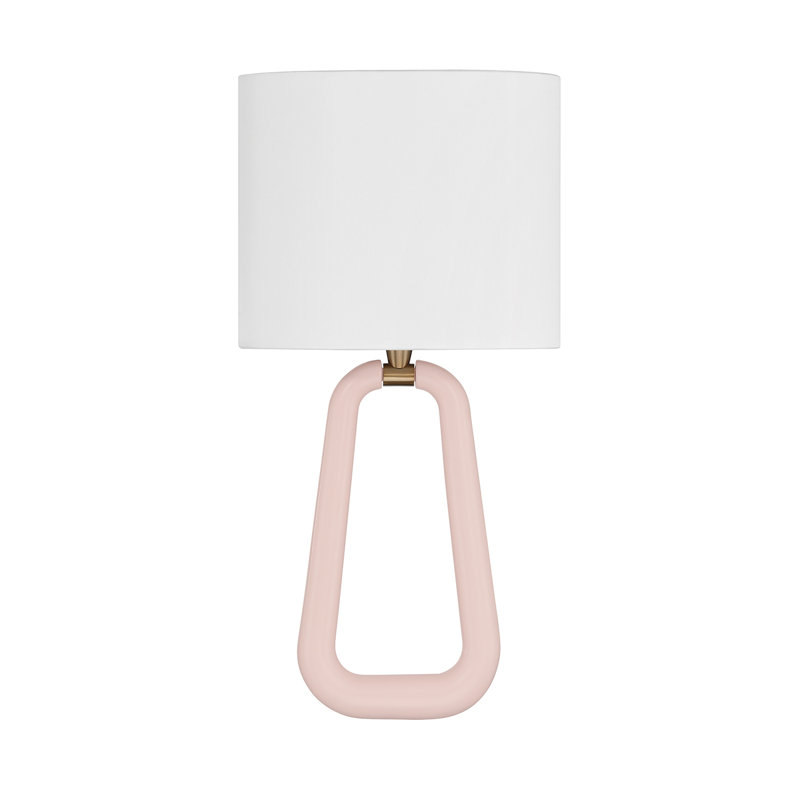 2 Light Aged Brass + Wood Sconce, Pink