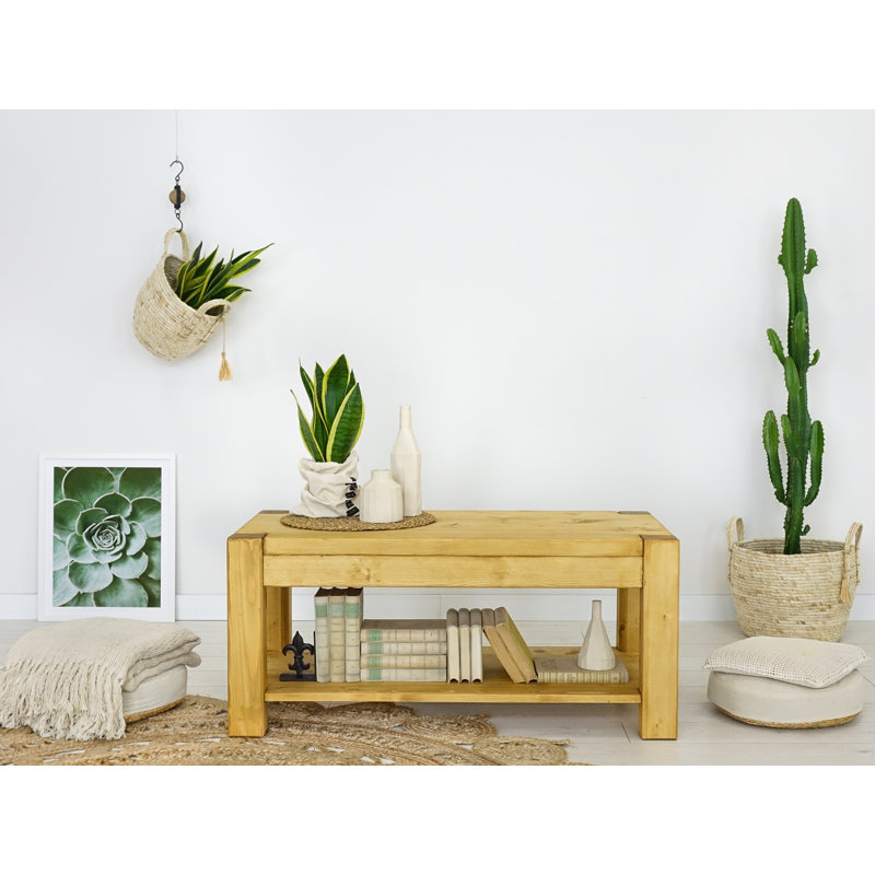 Mccomas Solid Wood Four Leg Coffee Table