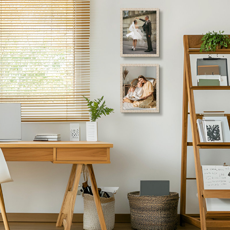 Ensemble de cadres photo en bois, H 15,08 po x l 12,09 po x P 0,59 po