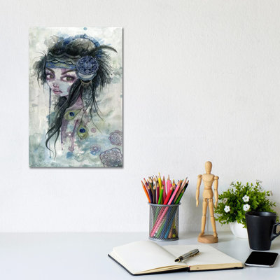 As Our Eyes Are Like Embers by Megan Majewski - Wrapped Canvas Painting