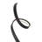 Modern LED Floor Lamp With Ribbon Profile - Built-In 30W LED Array, 2800 Lumens, 3000K Warm White, Matte Black Metal Finish, Foot Switch, White Acrylic Shade