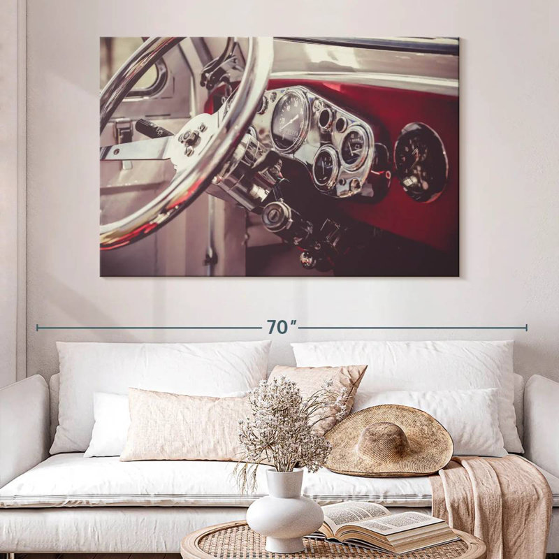 Mehar Retro Car Dashboard, 34" H x 51" W