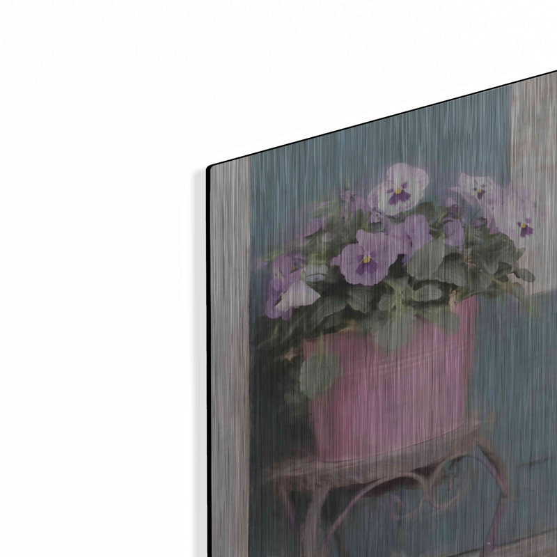 «Pansy Bucket» par Lori Deiter, H 16 po x l 12 po