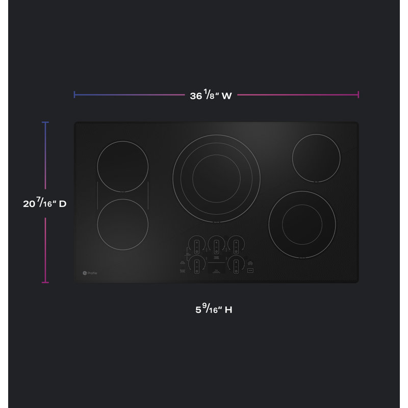 36" Electric Cooktop with 5 Elements