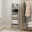 Bibliothèque SIMPLE, bibliothèque à 4 niveaux, bibliothèque avec tablette ouverte, 9,4 x 23,6 x 41,7, pour salon, chambre à coucher, bureau à domicile, blanc-134172488-138512074