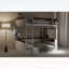 Grand lit superposé en bois avec tablettes intégrées, boîte de rangement, lumière DEL et station de charge USB, blanc-1857432804