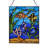 14"H Underwater Ocean Scene Stained Glass Window Panel