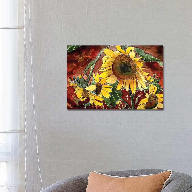 Sunflowers by Derek McCrea - Wrapped Canvas Print, 66.04 cm H x 45.72 cm W x 3.175 cm D