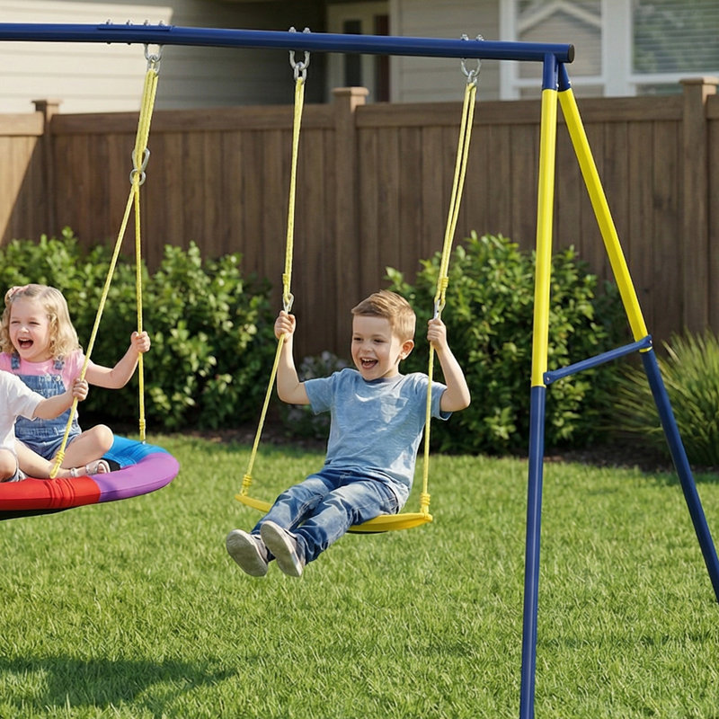 HOMCOM Swing Set with