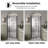 Matte Black Semi-Frameless Pivot Shower Door with 1/4" Tempered Glass, Magnetic Seal & Waterproof-124791593