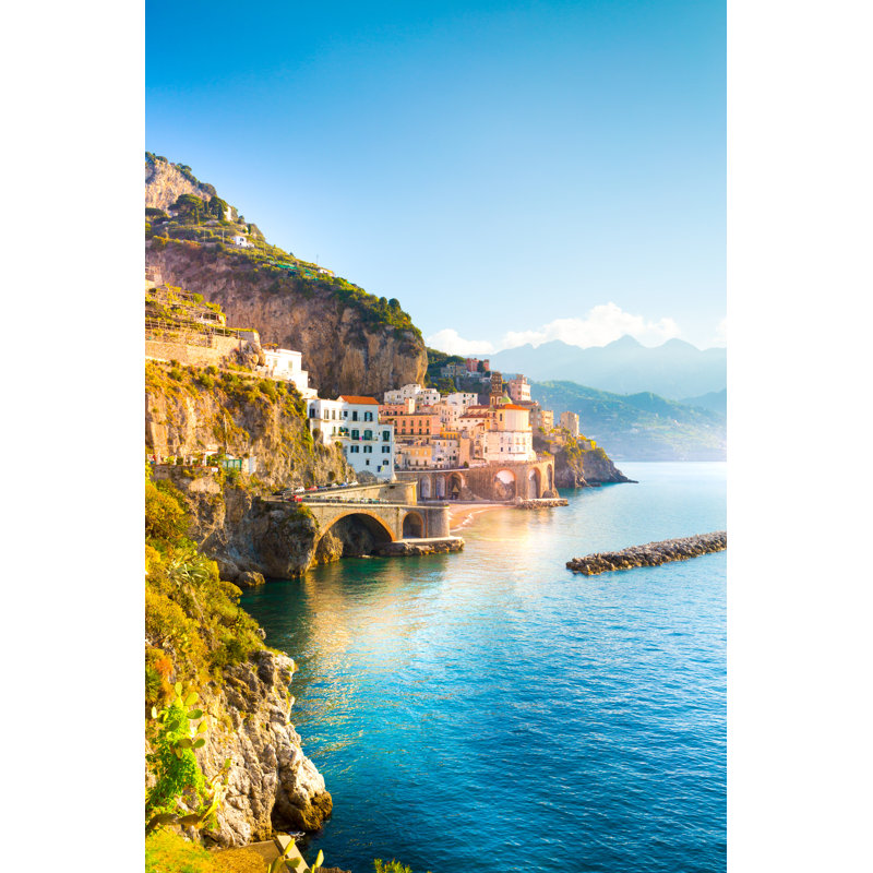 Amalfi Cityscape, Italy by Aleh Varanishcha - Wrapped Canvas Print, 46cm H x 30cm W x 3.8cm D