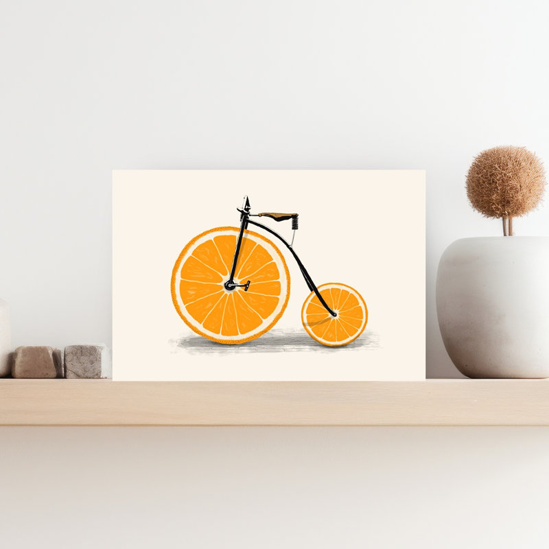 Impression d'art mural orange orange, 12" H x 18" W