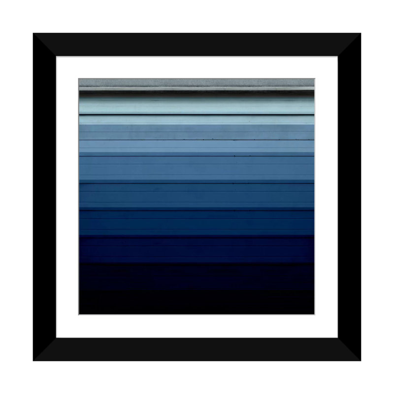 Albree Modern, impression sur toile, H 16 po x l 16 po x P 1 po, Papier avec cadre noir, Blanc